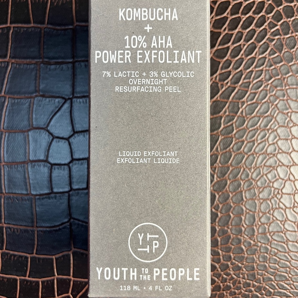 Youth To The People Kombucha + 10% AHA Power Exfoliant New in Box